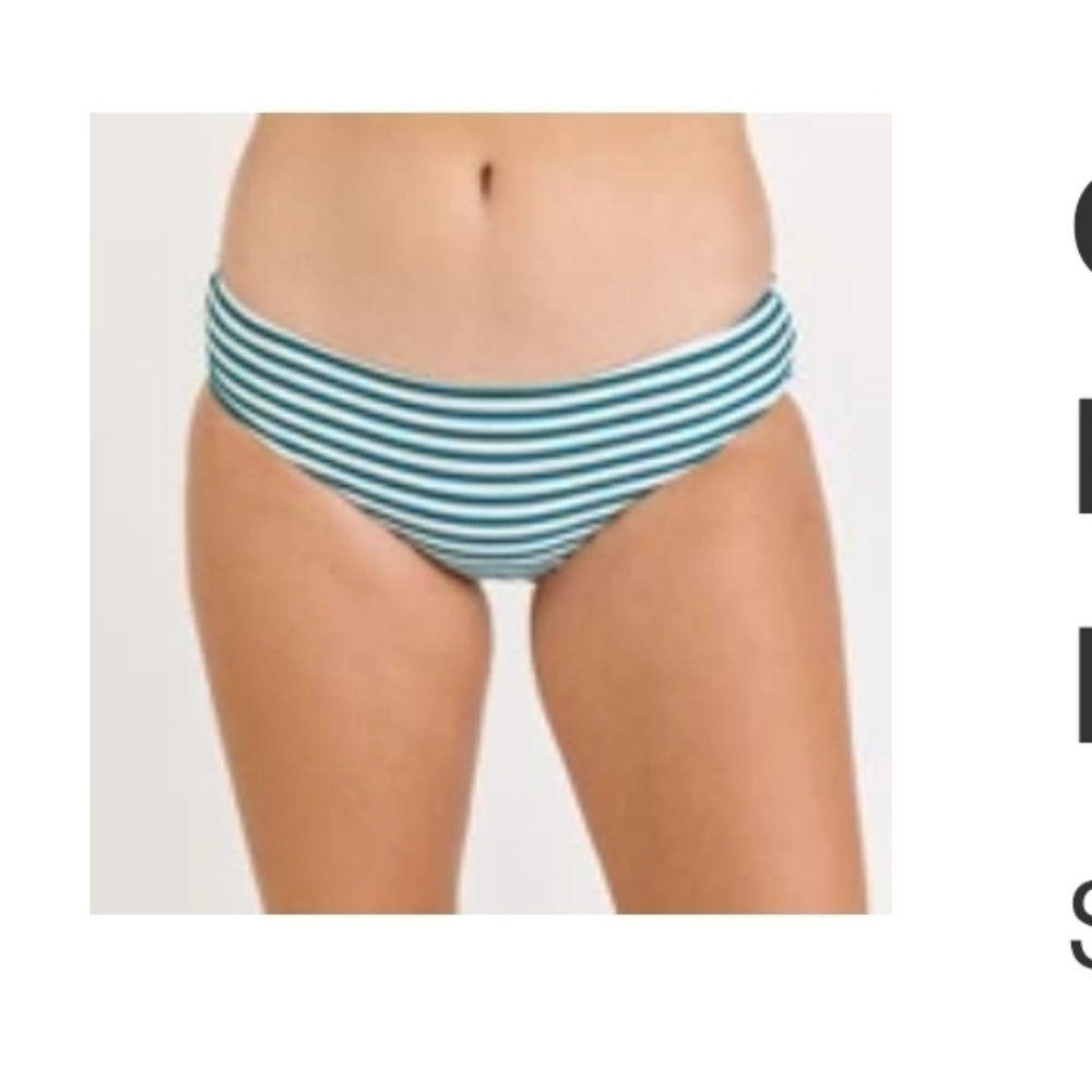 Calypsa NWT L Women's Full Coverage Bikini Bottom - Dark Jade Bay, Large